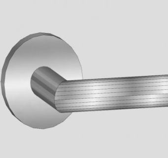 不锈钢杠杆把手SU模型下载_sketchup草图大师SKP模型