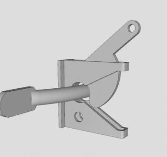 重力门门闩SU模型下载_sketchup草图大师SKP模型