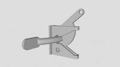 重力门门闩SU模型下载_sketchup草图大师SKP模型