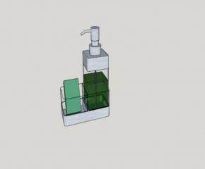 阀值不锈钢皂机SU模型下载_sketchup草图大师SKP模型