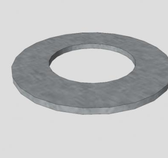 圆形螺母SU模型下载_sketchup草图大师SKP模型