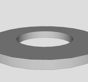 金属平垫圈SU模型下载_sketchup草图大师SKP模型