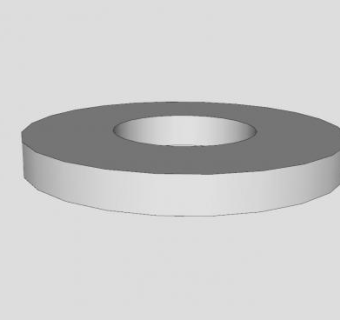 金属垫圈SU模型下载_sketchup草图大师SKP模型