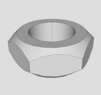 螺母头SU模型下载_sketchup草图大师SKP模型