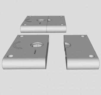 旋转锁SU模型下载_sketchup草图大师SKP模型