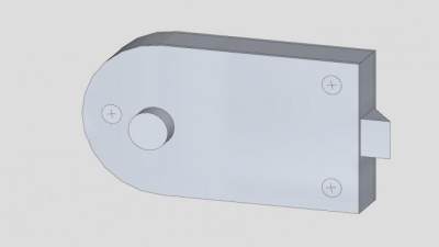 老式门闩SU模型下载_sketchup草图大师SKP模型