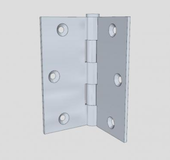 两折式合页SU模型下载_sketchup草图大师SKP模型