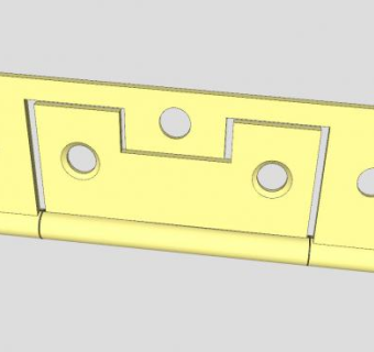 无榫眼铰链SU模型下载_sketchup草图大师SKP模型