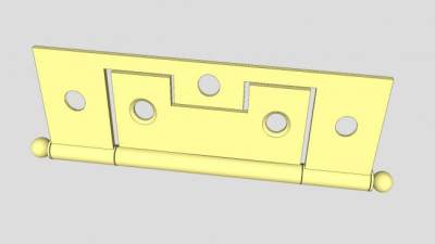 无榫眼铰链SU模型下载_sketchup草图大师SKP模型
