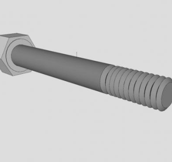 六角螺栓SU模型下载_sketchup草图大师SKP模型
