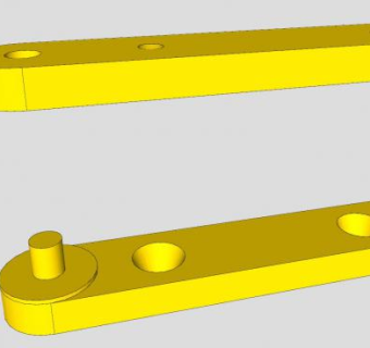 黄铜铰链SU模型下载_sketchup草图大师SKP模型