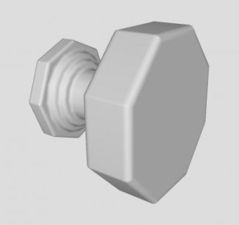 八角门把手SU模型下载_sketchup草图大师SKP模型