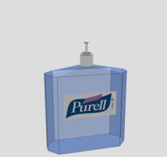 普瑞来洗手液SU模型下载_sketchup草图大师SKP模型