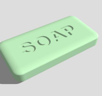 浅绿色肥皂条SU模型下载_sketchup草图大师SKP模型