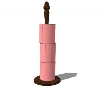 厕所卫生纸SU模型下载_sketchup草图大师SKP模型