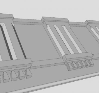 欧式花纹装饰面板SU模型下载_sketchup草图大师SKP模型