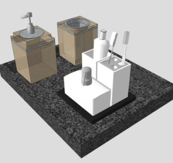浴室卫浴配件SU模型下载_sketchup草图大师SKP模型
