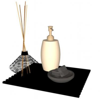 浴室卫浴小件配件SU模型下载_sketchup草图大师SKP模型