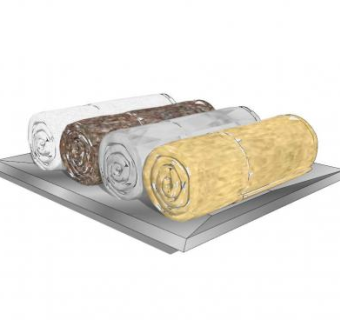 浴室毛巾小件SU模型下载_sketchup草图大师SKP模型