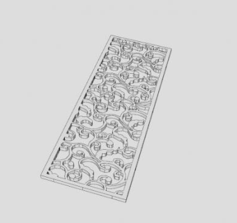 现代欧式抽象雕刻装饰SU模型下载_sketchup草图大师SKP模型