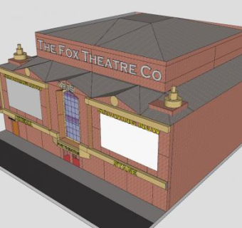 福克斯剧院SU模型下载_sketchup草图大师SKP模型
