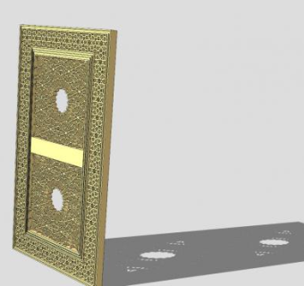 欧式复古雕花大门SU模型下载_sketchup草图大师SKP模型