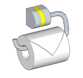 卫浴卫生纸卷SU模型下载_sketchup草图大师SKP模型