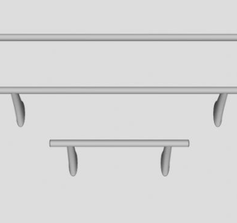 卫浴毛巾架SU模型下载_sketchup草图大师SKP模型