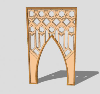 欧式拱门SU模型下载_sketchup草图大师SKP模型