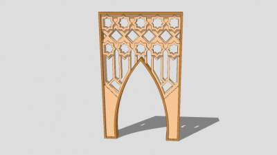 欧式拱门SU模型下载_sketchup草图大师SKP模型