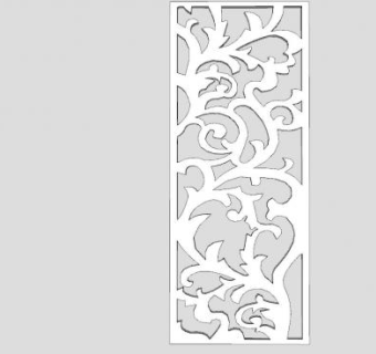 欧式不规则雕刻面板SU模型下载_sketchup草图大师SKP模型