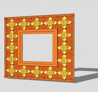 欧式韵律花纹装饰SU模型下载_sketchup草图大师SKP模型