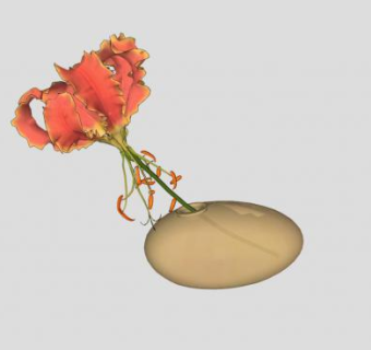 卫浴装饰花瓶SU模型下载_sketchup草图大师SKP模型