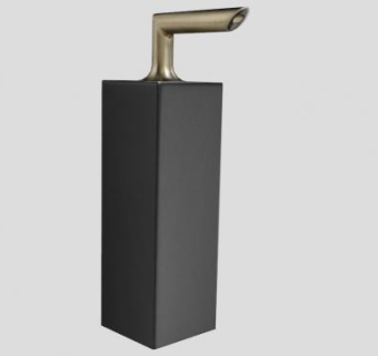 黑色肥皂分配器小件SU模型下载_sketchup草图大师SKP模型