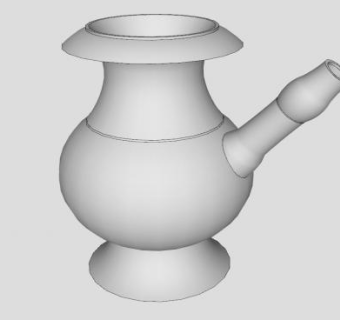 欧式储水器皿SU模型下载_sketchup草图大师SKP模型