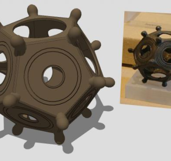 罗马十二面体SU模型下载_sketchup草图大师SKP模型