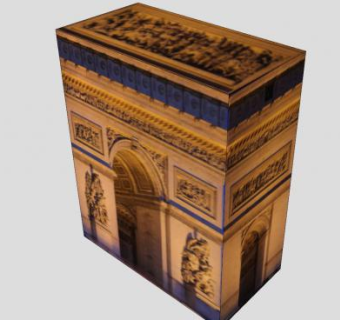 凯旋门SU模型下载_sketchup草图大师SKP模型