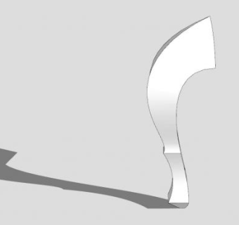 欧式桌脚SU模型下载_sketchup草图大师SKP模型