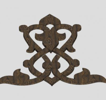 欧式木雕对称工艺SU模型下载_sketchup草图大师SKP模型