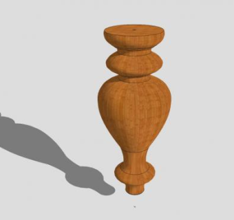 欧式木质装饰SU模型下载_sketchup草图大师SKP模型