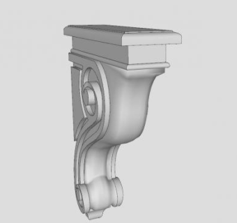 欧式建筑角落装饰SU模型下载_sketchup草图大师SKP模型