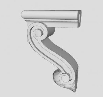 希腊建筑角落装饰SU模型下载_sketchup草图大师SKP模型