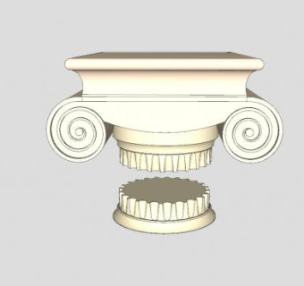 欧式仿古柱子SU模型下载_sketchup草图大师SKP模型
