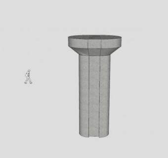 混凝土支柱SU模型下载_sketchup草图大师SKP模型