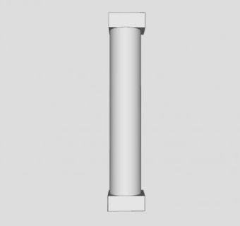 白色内檐柱SU模型下载_sketchup草图大师SKP模型