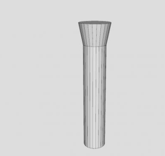 圆柱型石柱SU模型下载_sketchup草图大师SKP模型