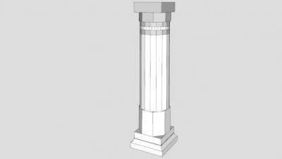 欧式罗马柱SU模型下载_sketchup草图大师SKP模型