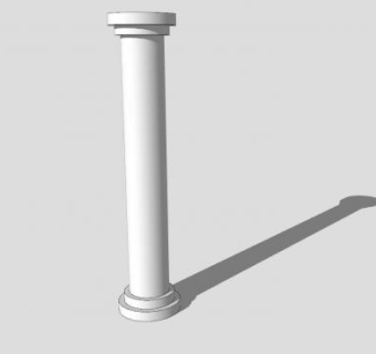 欧式圆柱SU模型下载_sketchup草图大师SKP模型