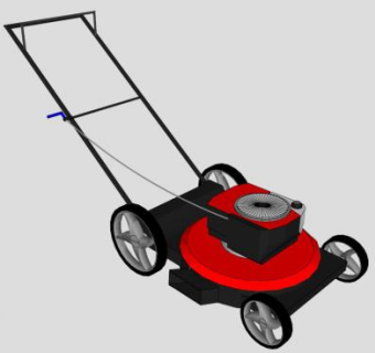 割草机的SU模型设计_su模型下载 草图大师模型_SKP模型