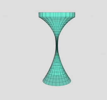 现代沙漏型玻璃柱SU模型下载_sketchup草图大师SKP模型